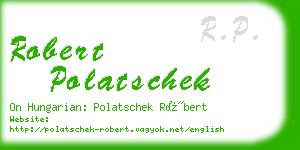 robert polatschek business card